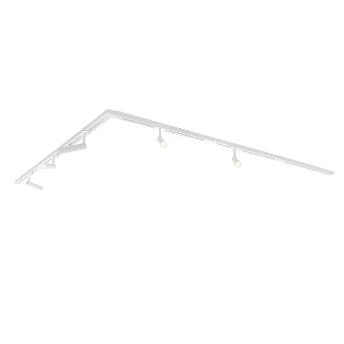 QAZQA Modern railsysteem met 5 spots wit 1-fase GU10 35mm - Iconic