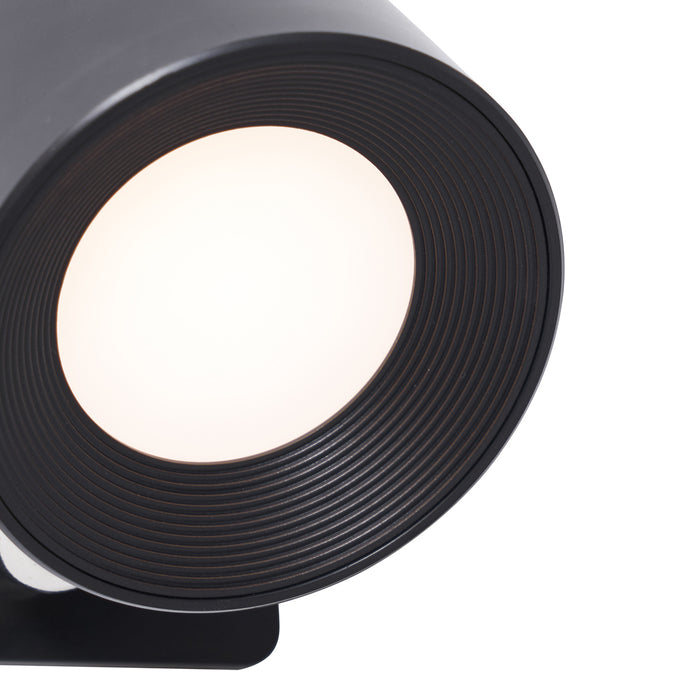 QAZQA Set van 4 moderne wand- plafondlampen zwart incl. LED