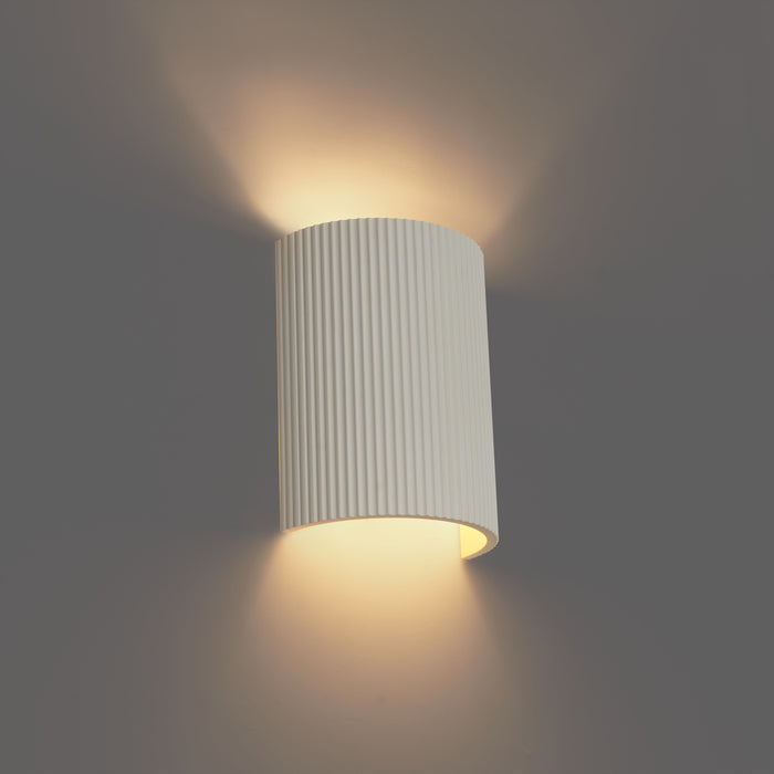 QAZQA Scandinavische wandlamp beige ovaal - Plaster