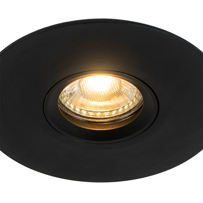 QAZQA Smart inbouwspot zwart incl. Wifi GU10 50mm - Buco