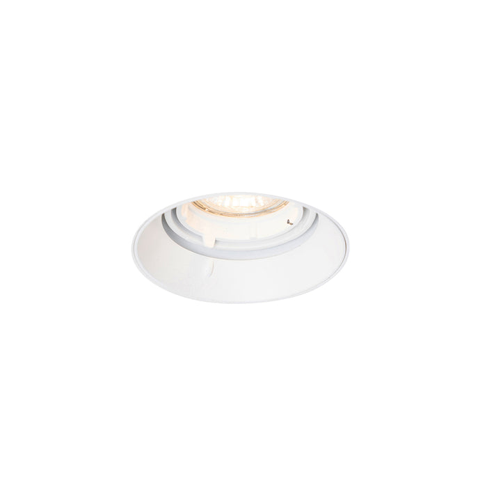 QAZQA Smart inbouwspot wit rond trimless incl. Wifi GU10 50mm - Oneon