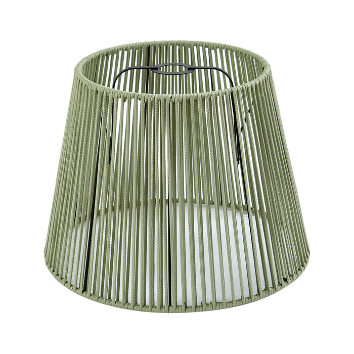 QAZQA Buiten lampenkap met groen touw IP54 40|28|30 - Jayla