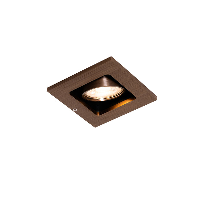 QAZQA Smart inbouwspot donkerbrons draai en kantelbaar incl. Wifi