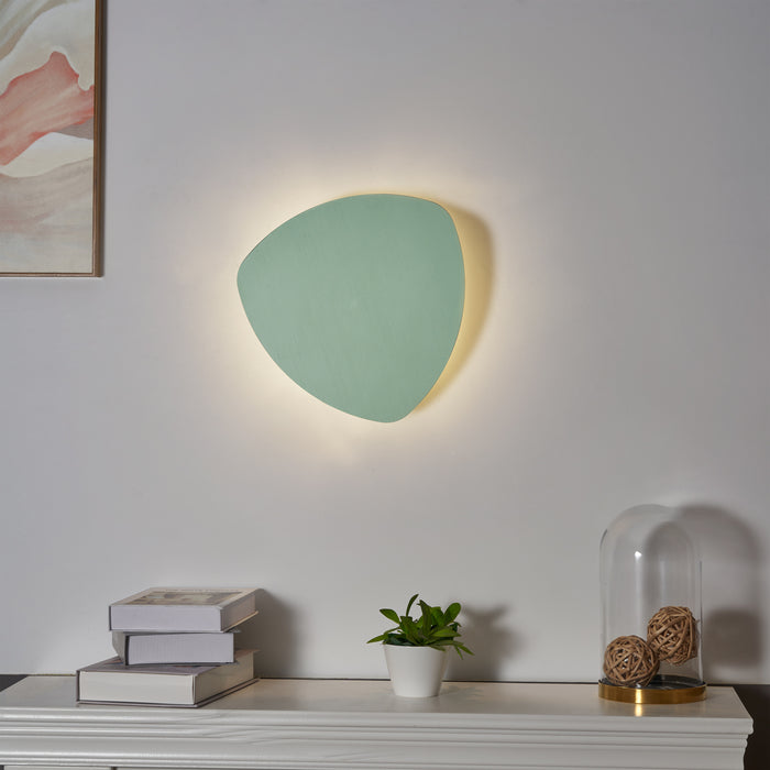 QAZQA Design wandlamp groen organisch 32cm 2-lichts - Pulley