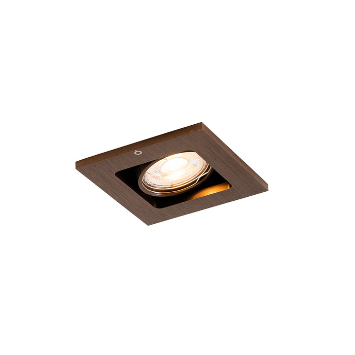 QAZQA Smart inbouwspot donkerbrons draai en kantelbaar incl. Wifi