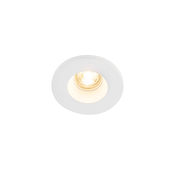 QAZQA Smart inbouwspot wit 13cm rond incl. Wifi GU10 50mm - Gypsy