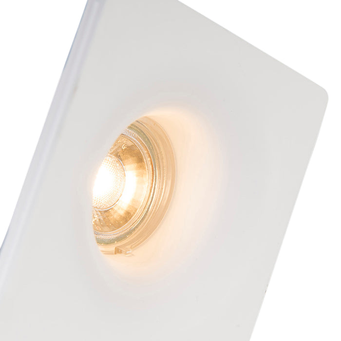 QAZQA Smart inbouwspot wit 12 cm rond incl. Wifi GU10 50mm - Gypsy