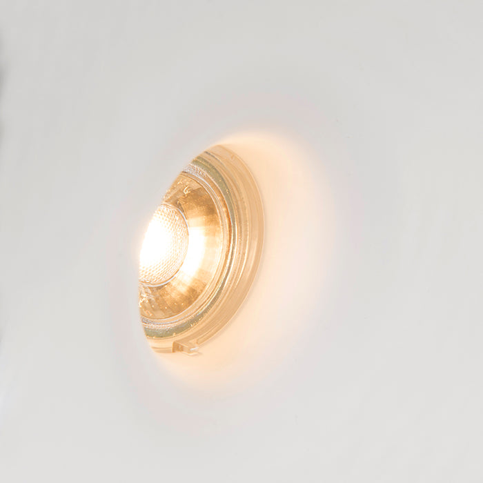 QAZQA Smart inbouwspot wit 12 cm rond incl. Wifi GU10 50mm - Gypsy