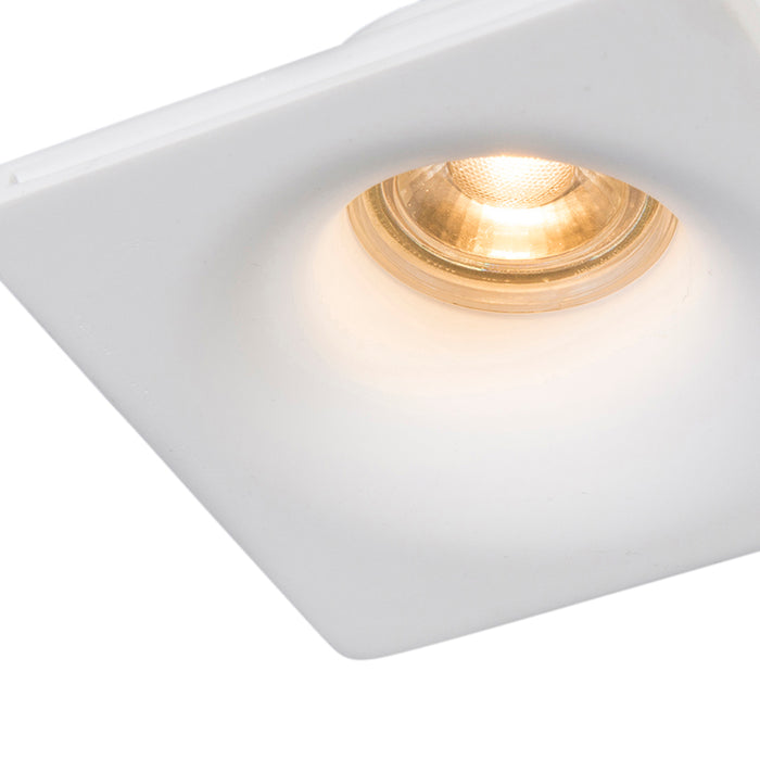 QAZQA Smart inbouwspot wit 12 cm rond incl. Wifi GU10 50mm - Gypsy