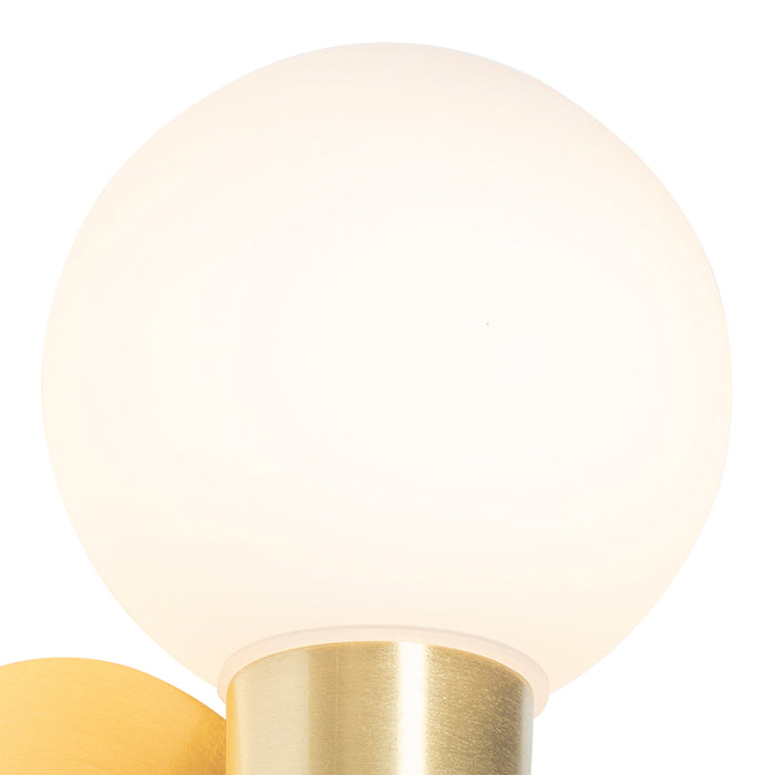 QAZQA Smart wandlamp goud IP44 incl. Wifi G9 - Cederic Up