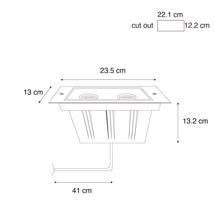 QAZQA Smart grondspot staal 2-lichts verstelbaar IP65 incl. 2 GU10