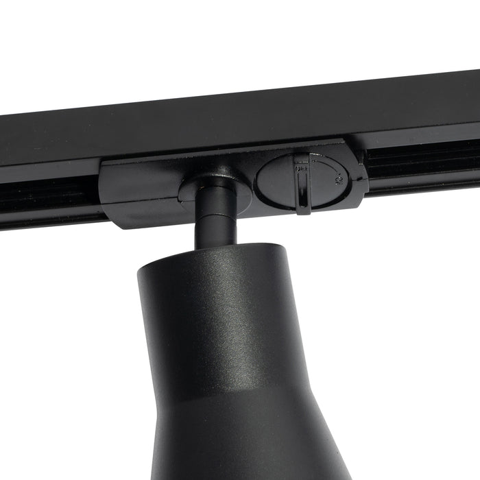 QAZQA Modern railsysteem met 5 spots zwart 1-fase - Iconic Kohua