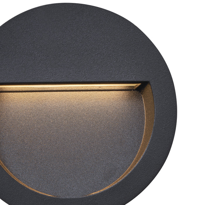 QAZQA Moderne inbouw wandlamp zwart incl. LED IP65 - Gem