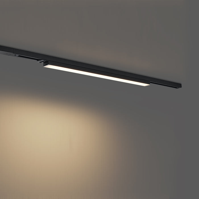 QAZQA Moderne plafondlamp zwart voor railsysteem 1-fase 15W 1180 lm