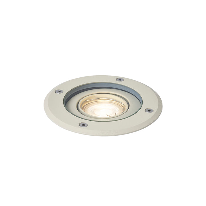 QAZQA Moderne grondspot beige GU10 50mm verstelbaar IP65 - Delux