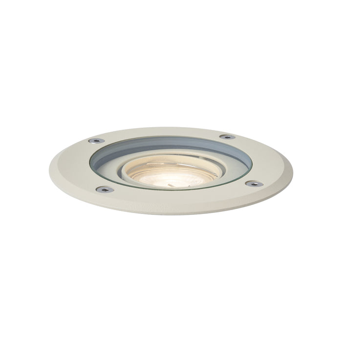 QAZQA Moderne grondspot beige GU10 50mm verstelbaar IP65 - Delux