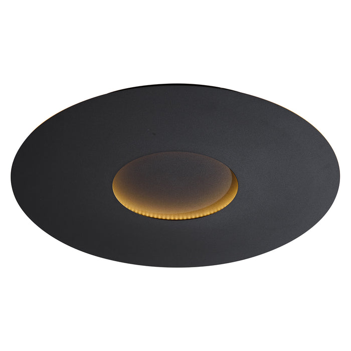 QAZQA Moderne plafondlamp zwart 60cm incl. LED 3-staps dimbaar -