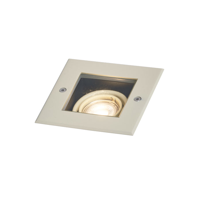 QAZQA Moderne grondspot beige GU10 50mm draai- en kantelbaar IP65 -