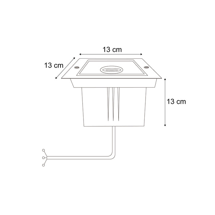 QAZQA Moderne grondspot beige GU10 50mm draai- en kantelbaar IP65 -