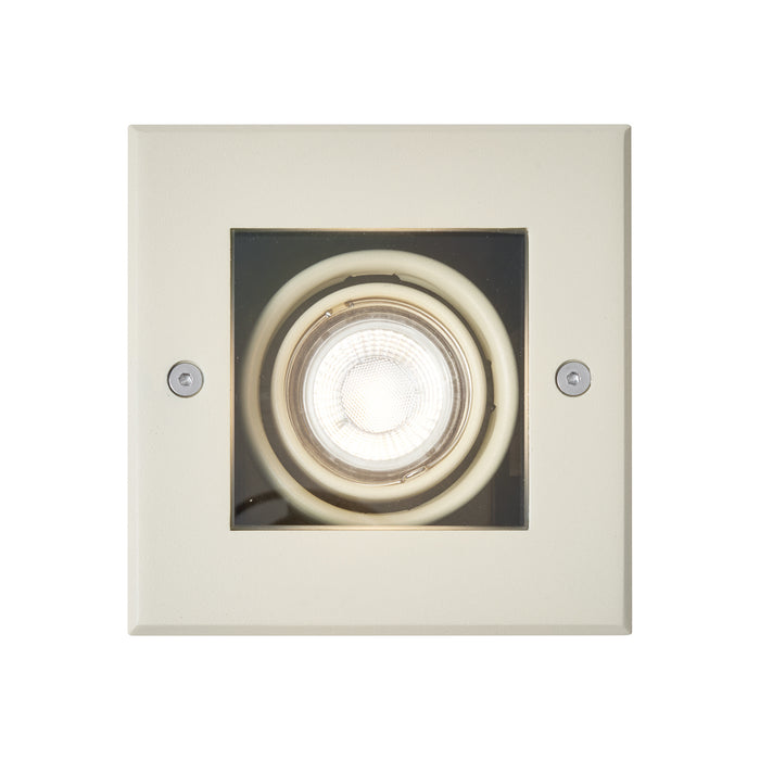 QAZQA Moderne grondspot beige GU10 50mm draai- en kantelbaar IP65 -