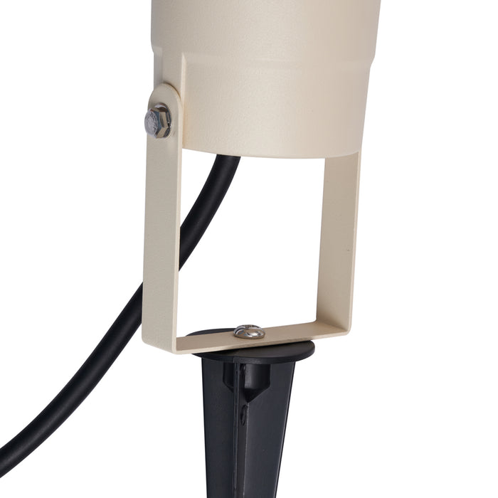 QAZQA Prikspot beige GU10 50mm verstelbaar IP65 incl. snoer en