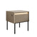 Meubella - Nachtkastje Timoteo - Beige - 46 cm