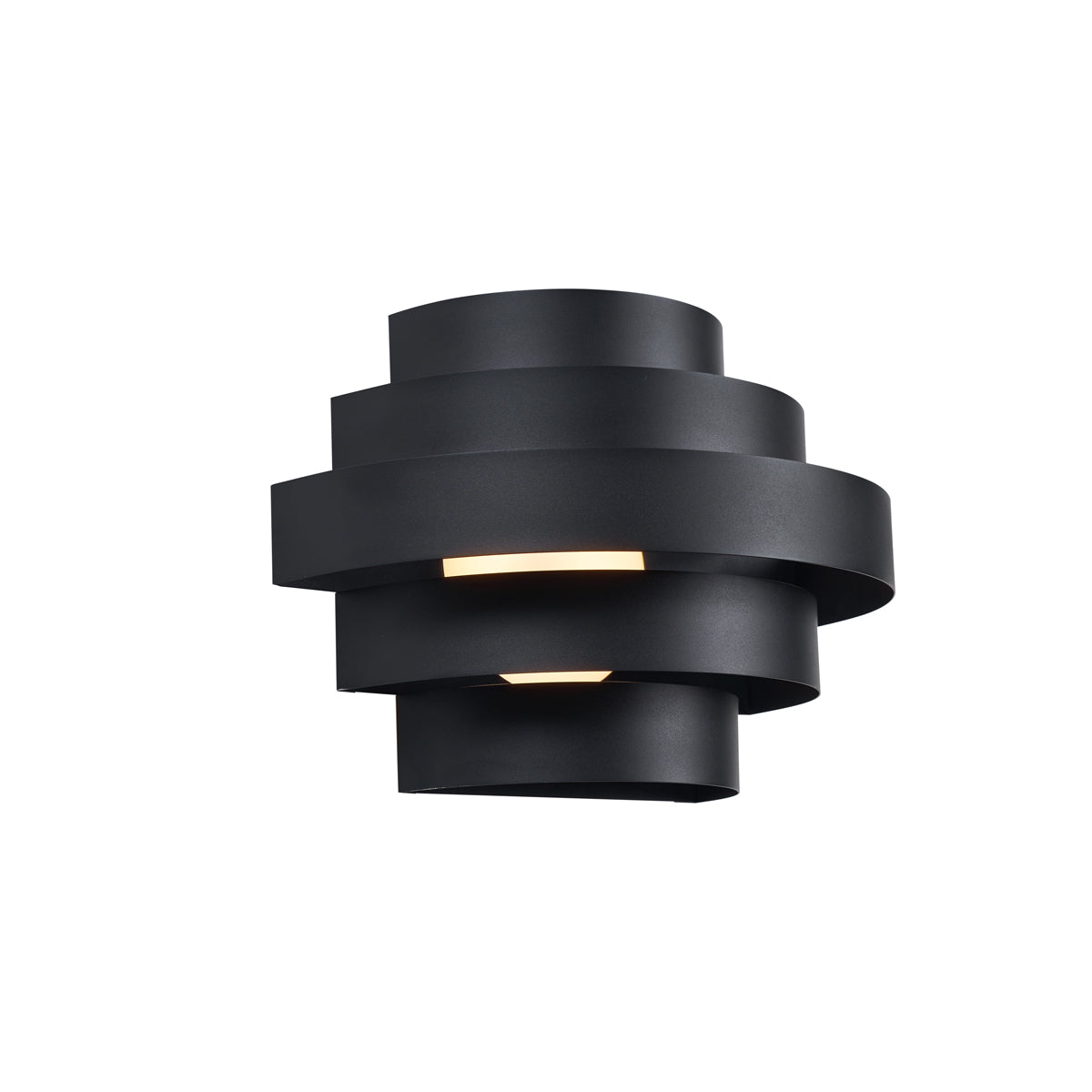 QAZQA Moderne wandlamp zwart incl. LED 3-staps dimbaar - Lines