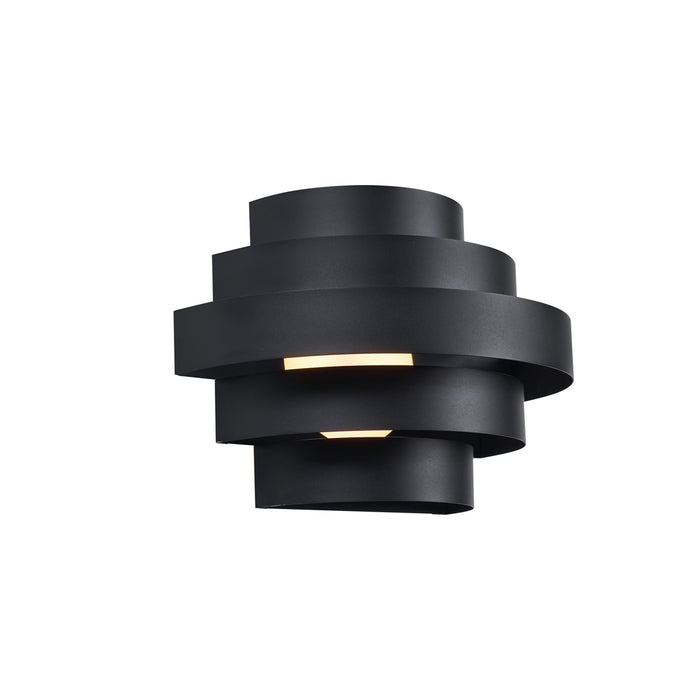 QAZQA Moderne wandlamp zwart incl. LED 3-staps dimbaar - Lines