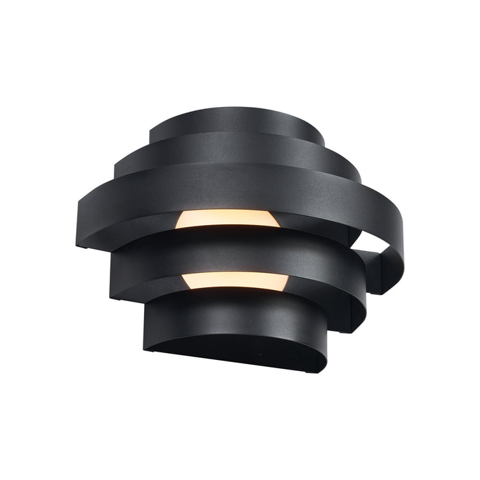 QAZQA Moderne wandlamp zwart incl. LED 3-staps dimbaar - Lines