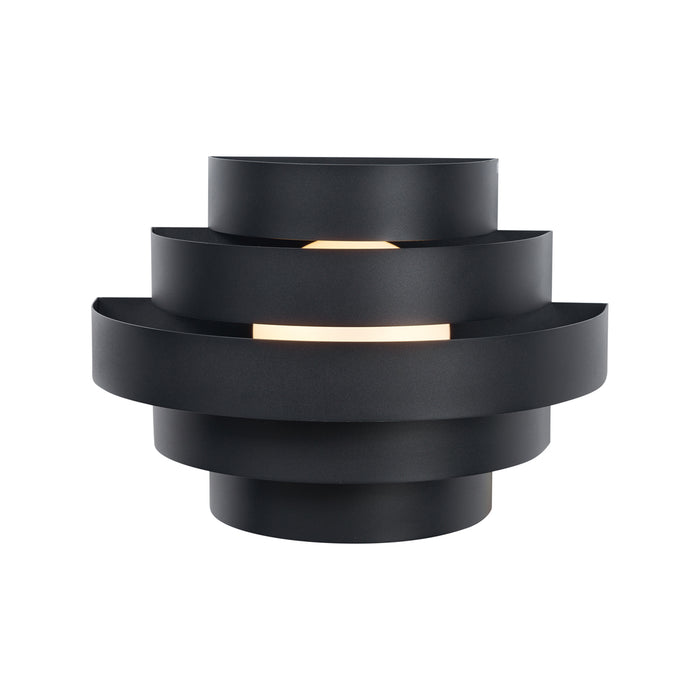 QAZQA Moderne wandlamp zwart incl. LED 3-staps dimbaar - Lines