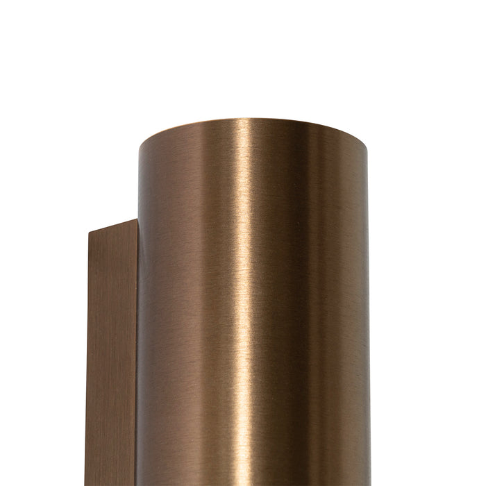 QAZQA Smart wandlamp donkerbrons rond 2-lichts incl. 2 Wifi GU10 50mm