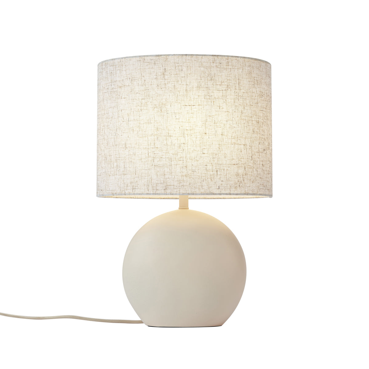 QAZQA Japandi tafellamp beige met linnen kap - Timo