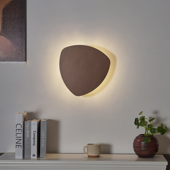 QAZQA Design wandlamp brons organisch 32cm 2-lichts - Pulley