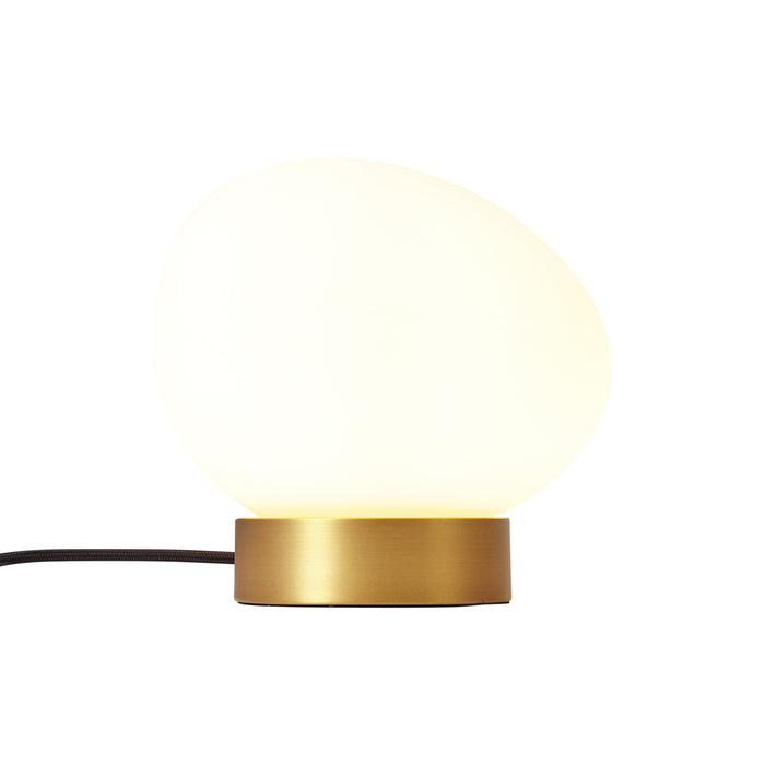 QAZQA Design tafellamp messing met opaal glas - Sally