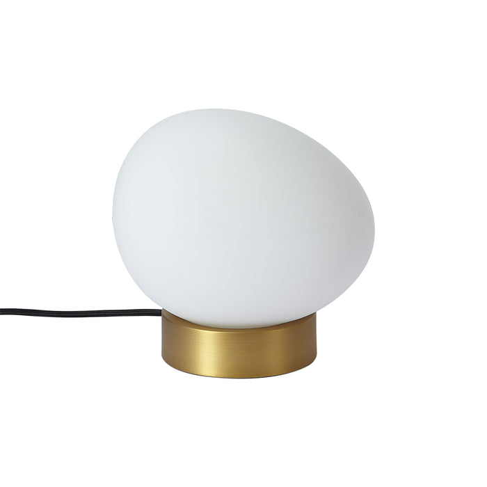 QAZQA Design tafellamp messing met opaal glas - Sally