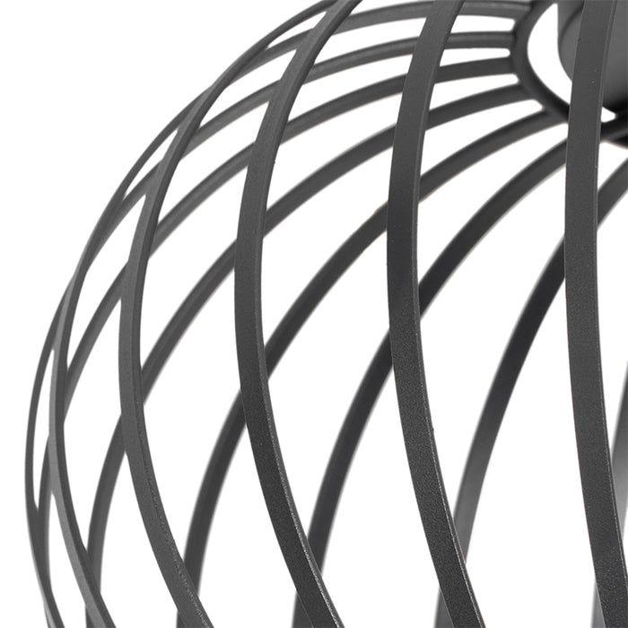 QAZQA Smart plafondlamp zwart 30 cm incl. Wifi G95 - Johanna