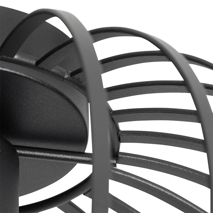 QAZQA Smart plafondlamp zwart 30 cm incl. Wifi G95 - Johanna