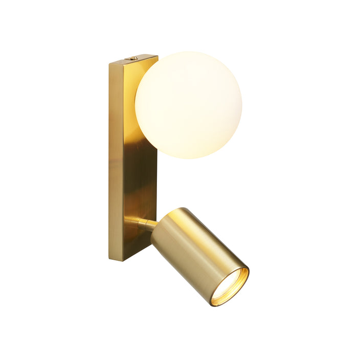 QAZQA Moderne plafondlamp messing 2-lichts kantelbaar - Lesly