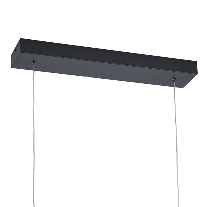 QAZQA Design hanglamp X zwart met goud incl. LED 3-staps dimbaar -