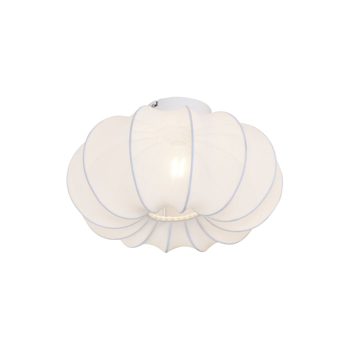 QAZQA Japandi plafondlamp wit 37cm - Plu Asyesha