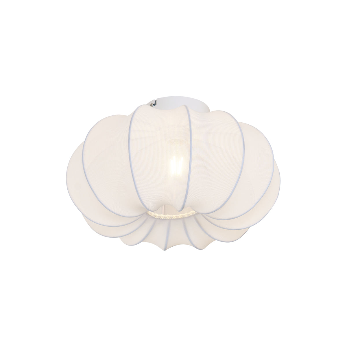 QAZQA Japandi plafondlamp wit 37cm - Plu Asyesha