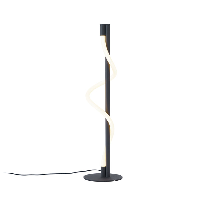 QAZQA Moderne tafellamp zwart incl. LED 3-staps dimbaar - Twirl