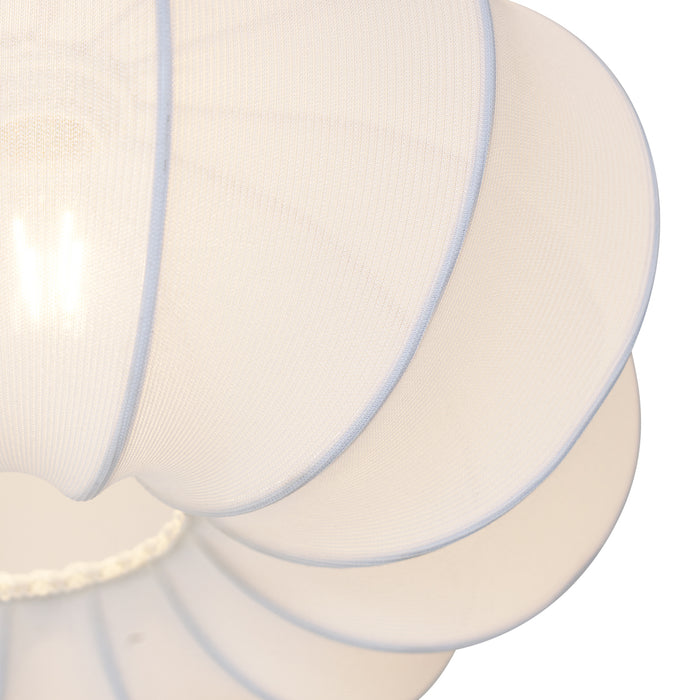 QAZQA Japandi plafondlamp wit 37cm - Plu Asyesha