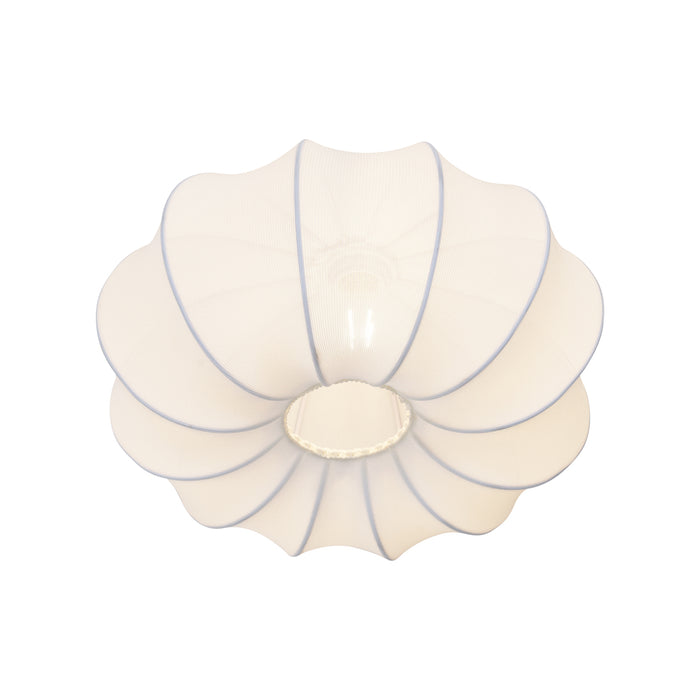 QAZQA Japandi plafondlamp wit 37cm - Plu Asyesha