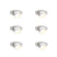 QAZQA Set van 6 inbouwspots wit GU10 35mm rond kantelbaar - Installa