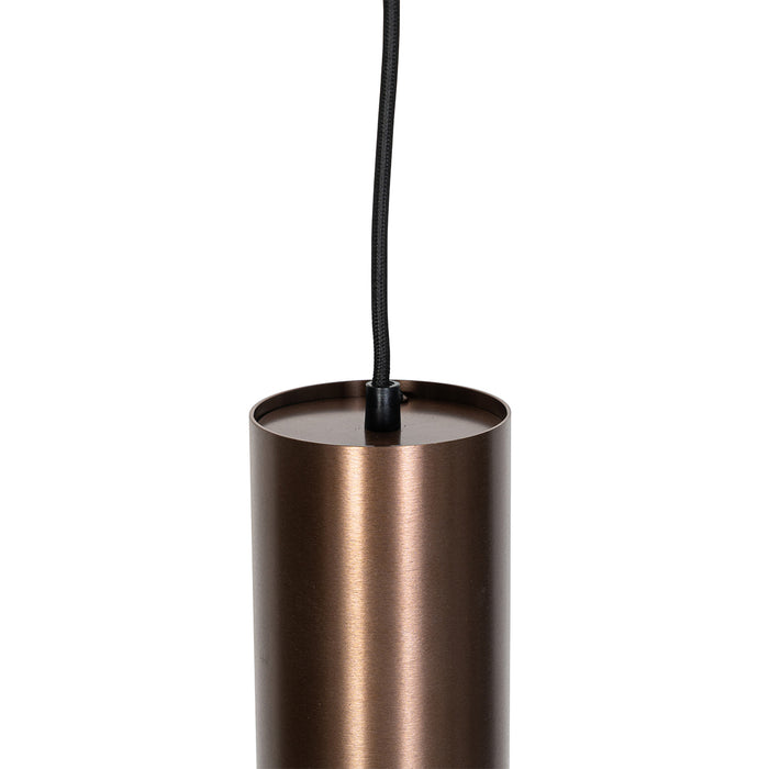 QAZQA Smart hanglamp donkerbrons incl. Wifi GU10 50mm - Tubo