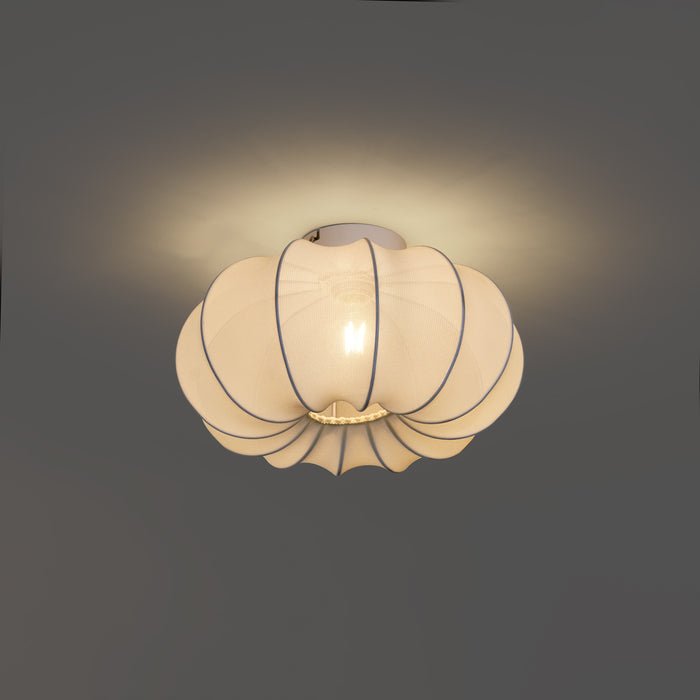 QAZQA Japandi plafondlamp wit 37cm - Plu Asyesha