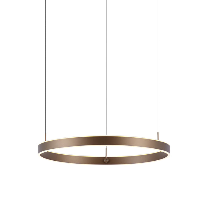 QAZQA Design hanglamp donker brons 3-staps dimbaar easylift - Titmus