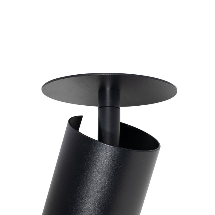 QAZQA Set van 6 moderne inbouwspots zwart GU10 50mm - Chels