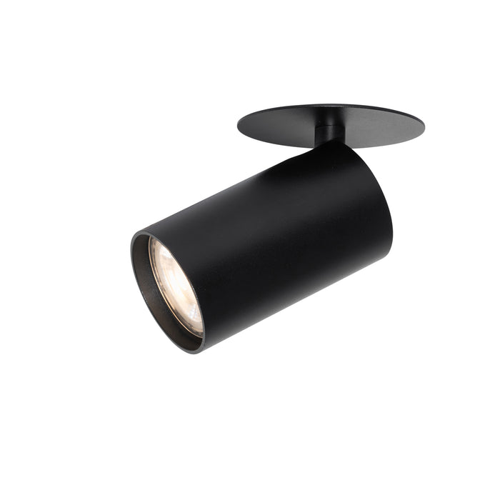 QAZQA Set van 6 moderne inbouwspots zwart GU10 50mm - Chels